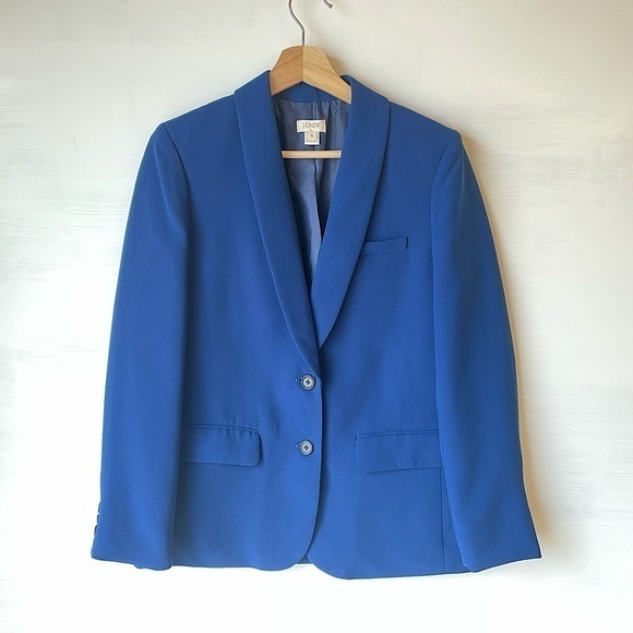J. Crew Factory Royal Blue Crepe Blazer NWOT! Size: 6 - Picture 8 of 8